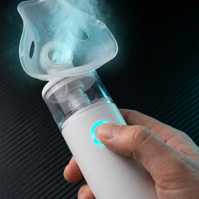 Step 3: Pressing the single button to activate silent mist emission